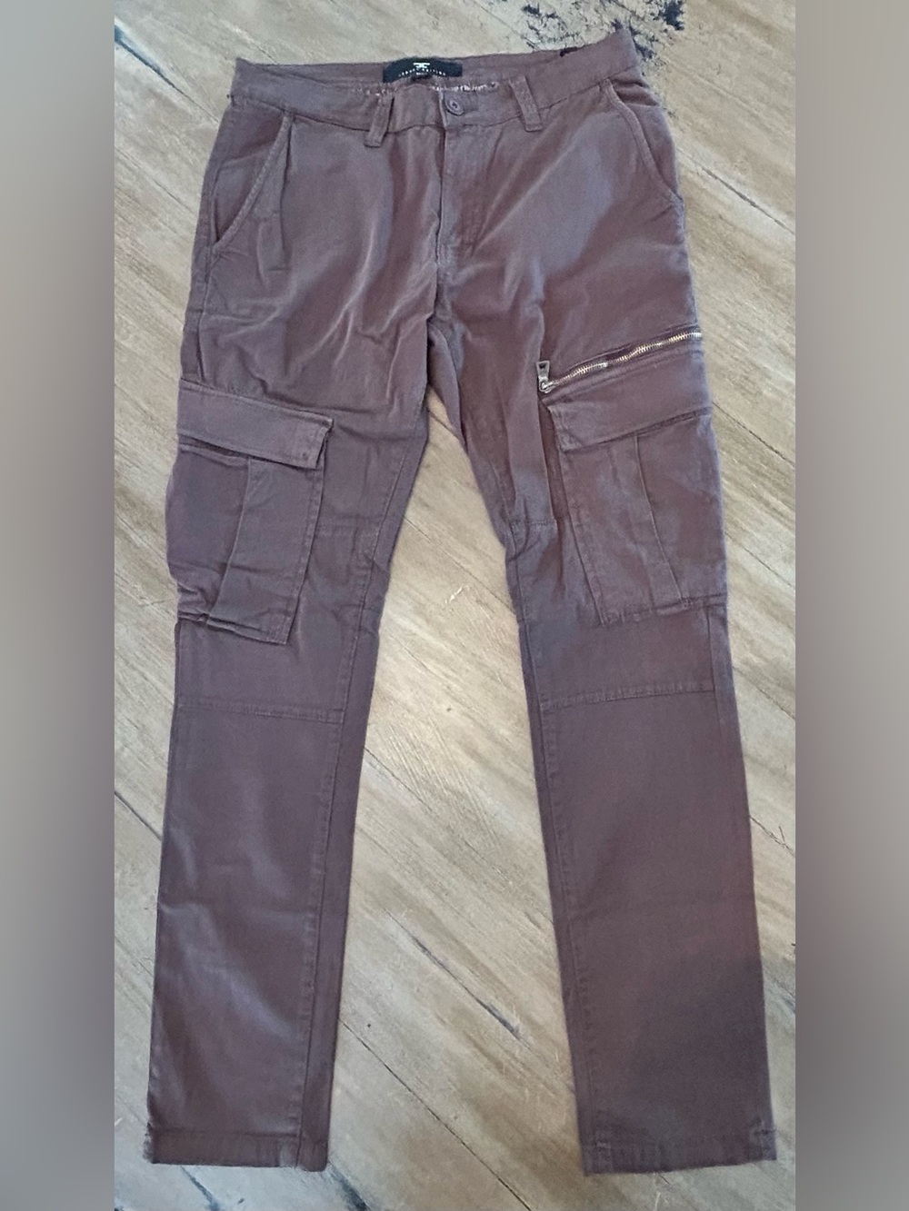 Jordan Craig Dark Brown Cargo Pants with Zip Pocket